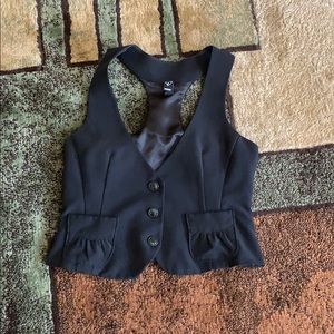 Sharp button down vest